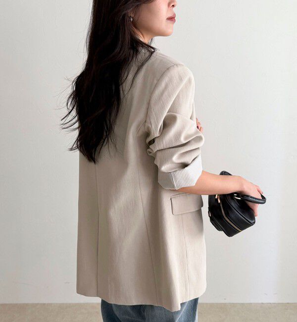 fredy emue「リネン混ラチネオーバージャケット」|テーラードジャケット|