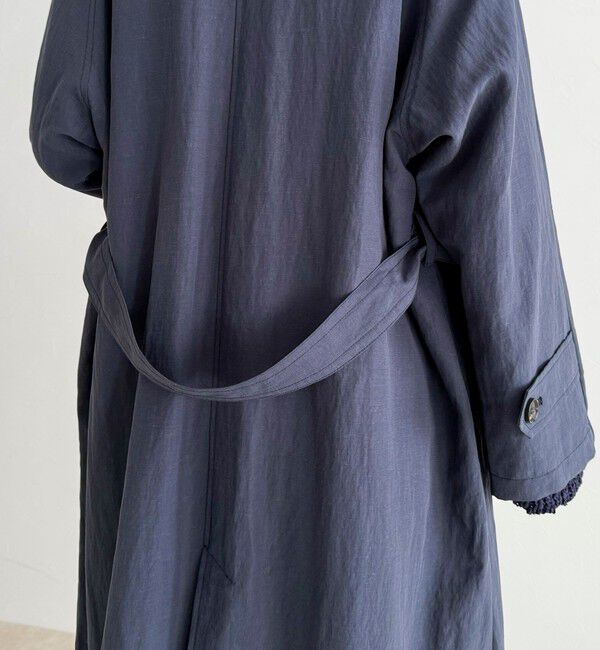 fredy emue「リネン混タンブラーステンカラーコート」|ステンカラーコート|