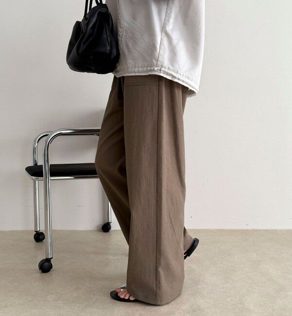 fredy emue「【接触冷感&times;UVカット/マルチ機能】ドライオックスセミワイドイージーパンツ」|チノ|