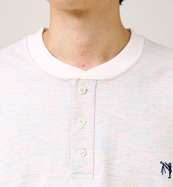GLOSTER「【BOY刺繍】裏グラデーション ヘンリーネック ロンT」|Tシャツ・カットソー|