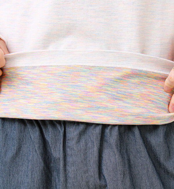 GLOSTER「【BOY刺繍】裏グラデーション ヘンリーネック ロンT」|Tシャツ・カットソー|