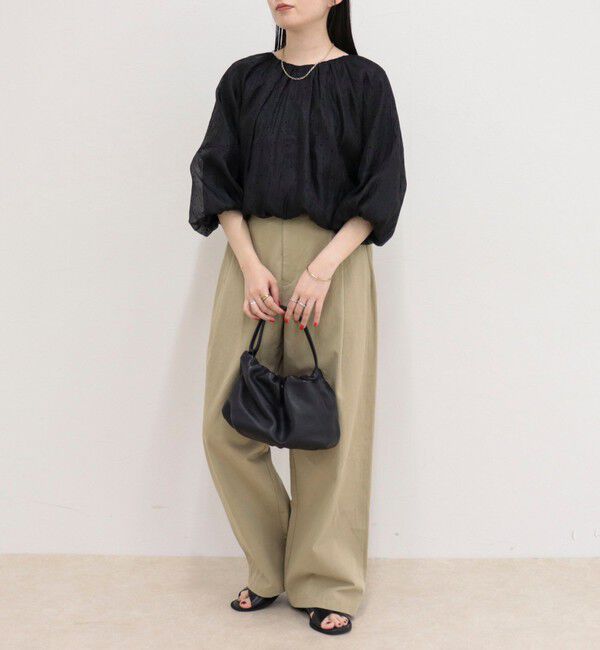 fredy emue「バルーンギャザーブラウス」|シャツ・ブラウス|