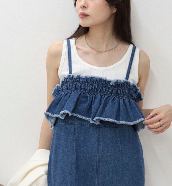 fredy emue「ランダムテレコタンクトップ」|タンクトップ|オフホワイト