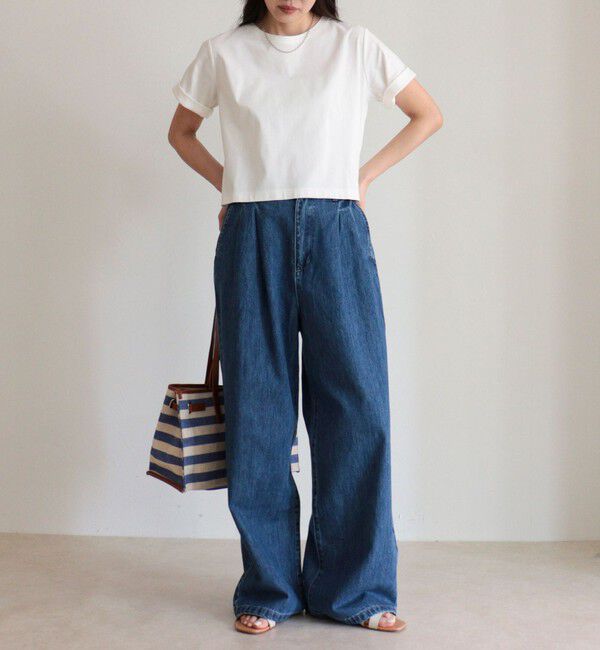 fredy emue「シルケットスムースクロップドTシャツ」|Tシャツ・カットソー|