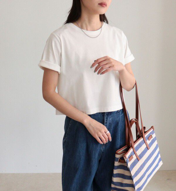 fredy emue「シルケットスムースクロップドTシャツ」|Tシャツ・カットソー|