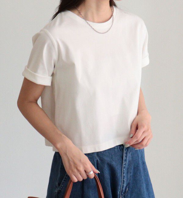 fredy emue「シルケットスムースクロップドTシャツ」|Tシャツ・カットソー|