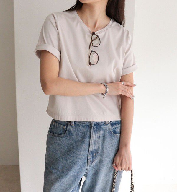 fredy emue「シルケットスムースクロップドTシャツ」|Tシャツ・カットソー|