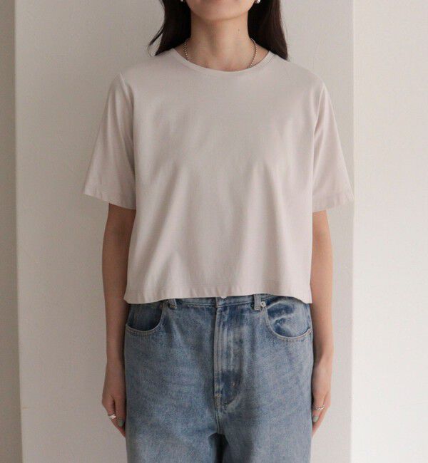 fredy emue「シルケットスムースクロップドTシャツ」|Tシャツ・カットソー|