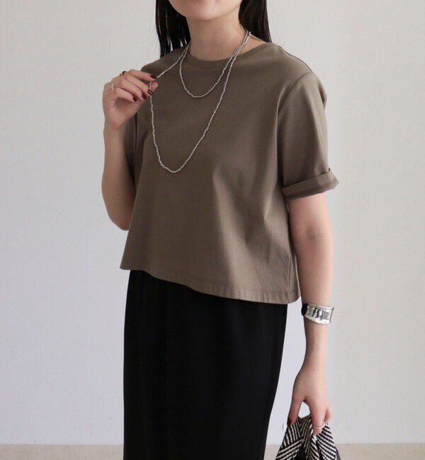 fredy emue「シルケットスムースクロップドTシャツ」|Tシャツ・カットソー|