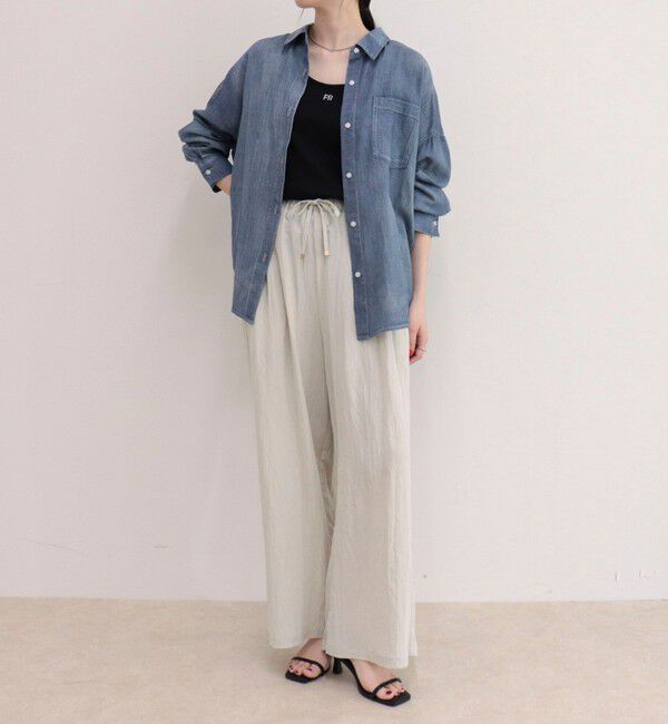 fredy emue「コットンボイルシアーデニムシャツ」|シャツ・ブラウス|