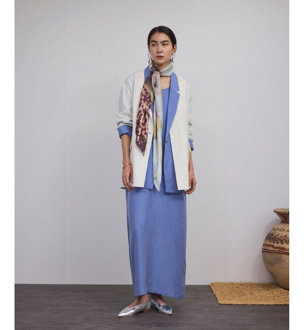 SALON adam et rope'「[25SS]GENTLE SILKノースリーブワンピース【セットアップ対応】」|ワンピース|