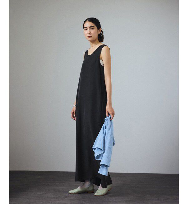 SALON adam et rope'「[25SS]GENTLE SILKノースリーブワンピース【セットアップ対応】」|ワンピース|