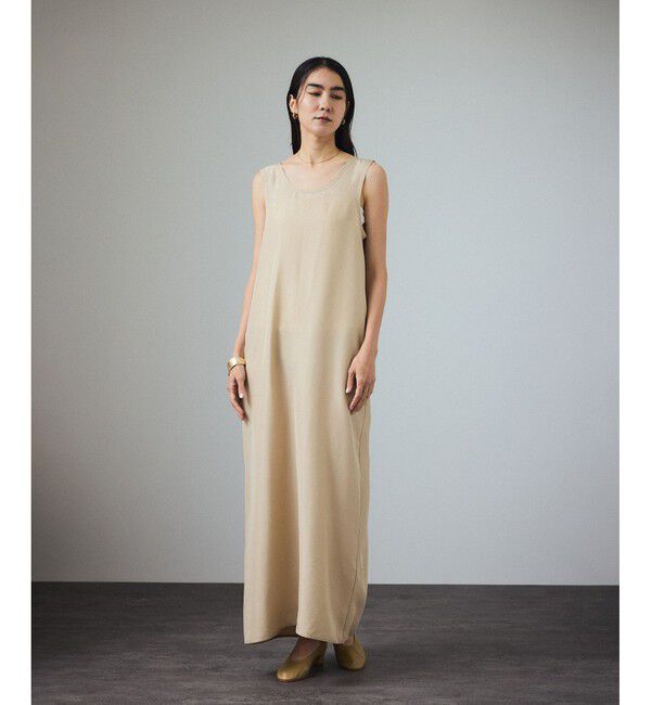 SALON adam et rope'「[25SS]GENTLE SILKノースリーブワンピース【セットアップ対応】」|ワンピース|
