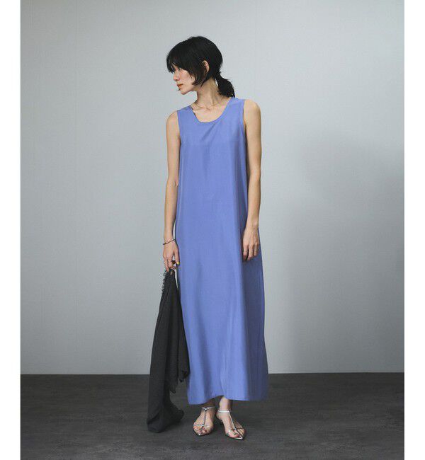 SALON adam et rope'「[25SS]GENTLE SILKノースリーブワンピース【セットアップ対応】」|ワンピース|