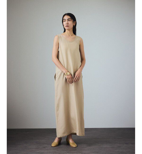 SALON adam et rope'「[25SS]GENTLE SILKノースリーブワンピース【セットアップ対応】」|ワンピース|