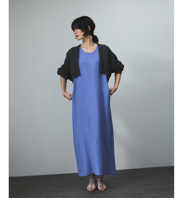 SALON adam et rope'「[25SS]GENTLE SILKノースリーブワンピース【セットアップ対応】」|ワンピース|