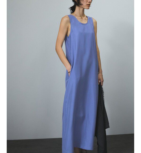 SALON adam et rope'「[25SS]GENTLE SILKノースリーブワンピース【セットアップ対応】」|ワンピース|
