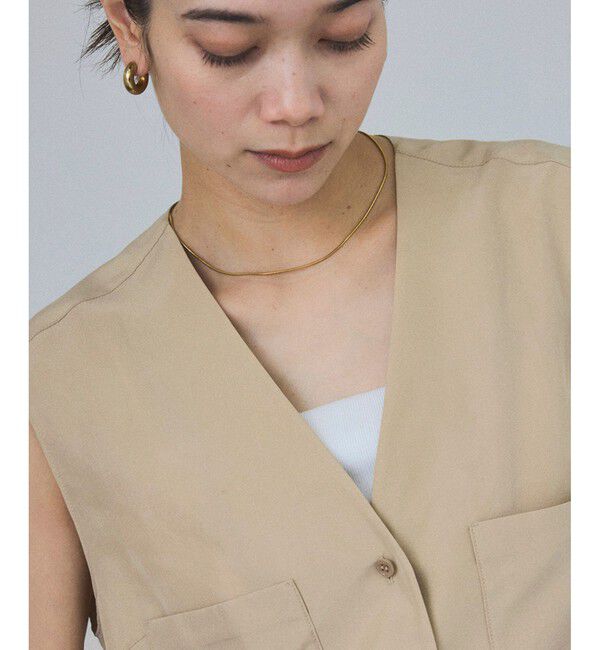 SALON adam et rope'「[25SS]GENTLE SILKジレ【セットアップ対応】」|ベスト・ジレ|