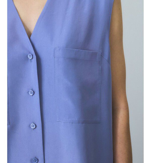 SALON adam et rope'「[25SS]GENTLE SILKジレ【セットアップ対応】」|ベスト・ジレ|