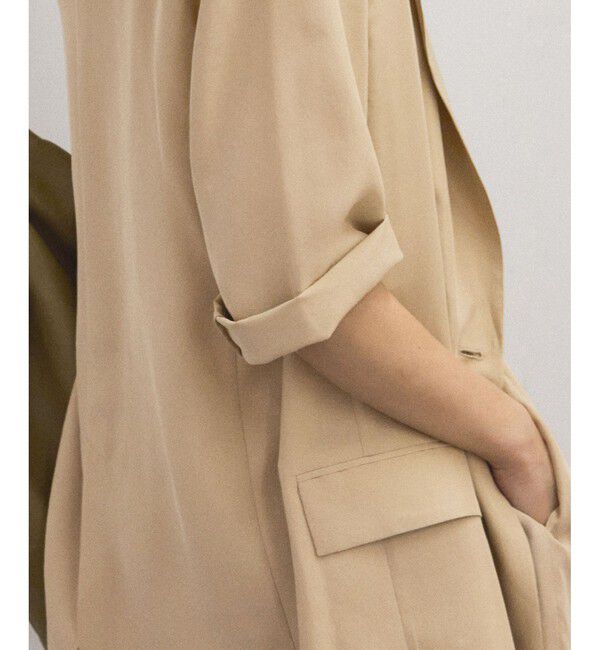 SALON adam et rope'「[25SS]GENTLE SILK ハーフスリーブジャケット【セットアップ対応・洗える】」|シャツ・ブラウス|