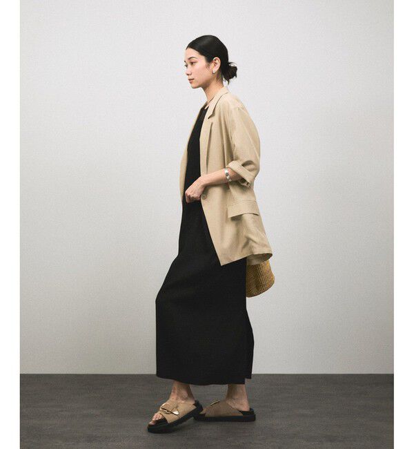 SALON adam et rope'「[25SS]GENTLE SILK ハーフスリーブジャケット【セットアップ対応・洗える】」|シャツ・ブラウス|