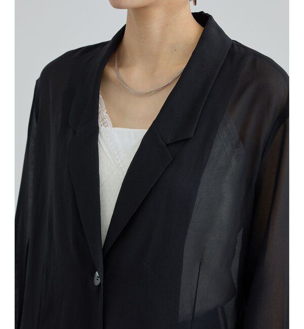 SALON adam et rope'「コットンボイルシアージャケット」|テーラードジャケット|