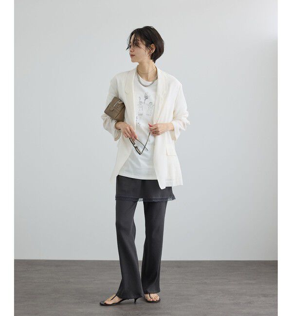 SALON adam et rope'「コットンボイルシアージャケット」|テーラードジャケット|