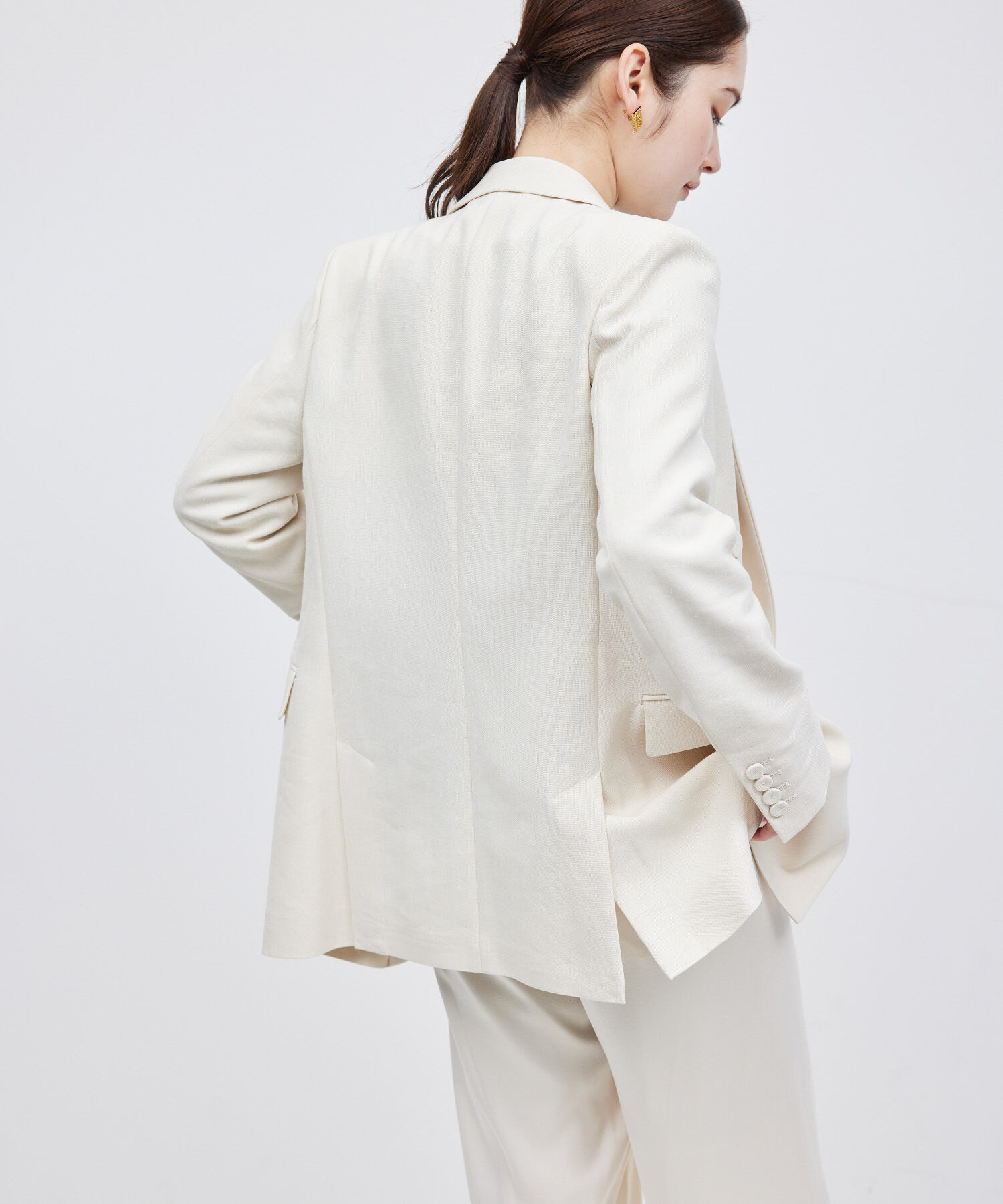 ROPE「ヘビーリネン ダブルジャケット」|テーラードジャケット|