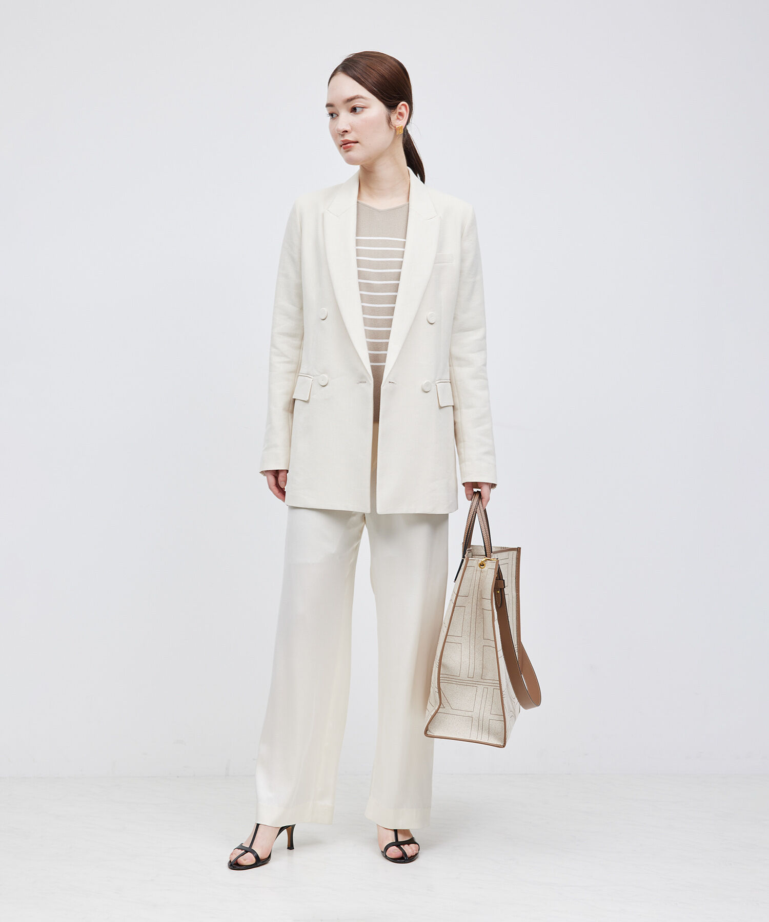 ROPE「ヘビーリネン ダブルジャケット」|テーラードジャケット|