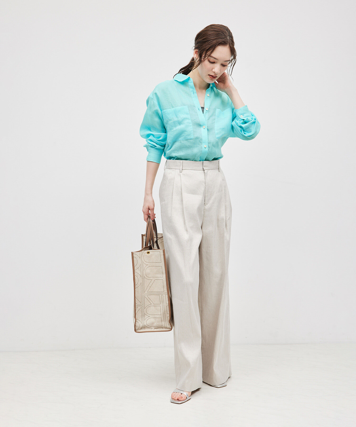 ROPE「【洗える】ロイヤルラミーレギュラーシャツ【雑誌/メディア掲載】」|シャツ・ブラウス|