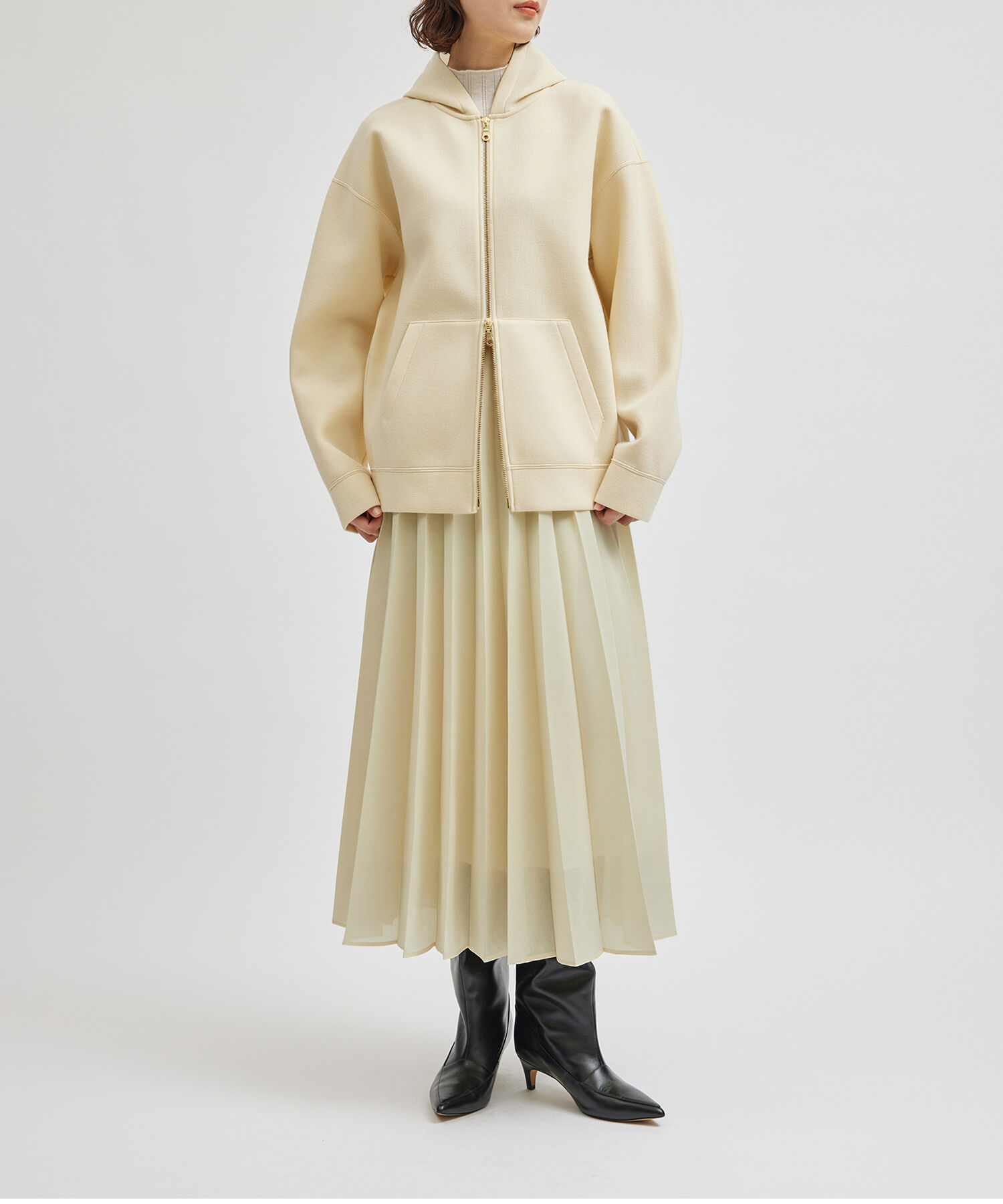 ROPE「フラッフィーオーガンジープリーツスカート」|スカート|