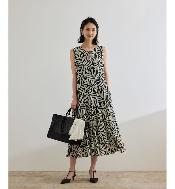 ROPE「【DEVEAUX（デヴォー）】Aラインフレアワンピース/洗える」|ワンピース|