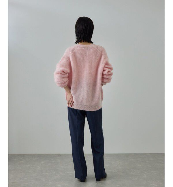 ROPE「スーパーキッドモヘヤVネックカーディガン/イージーケア」|カーディガン|