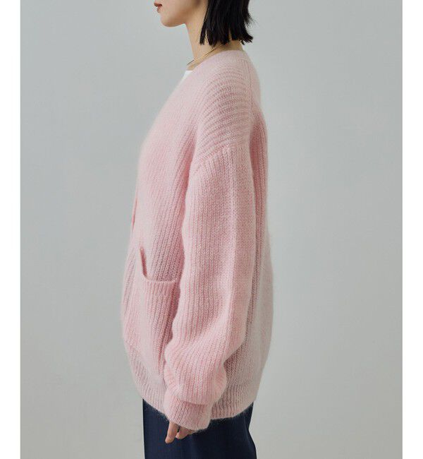 ROPE「スーパーキッドモヘヤVネックカーディガン/イージーケア」|カーディガン|