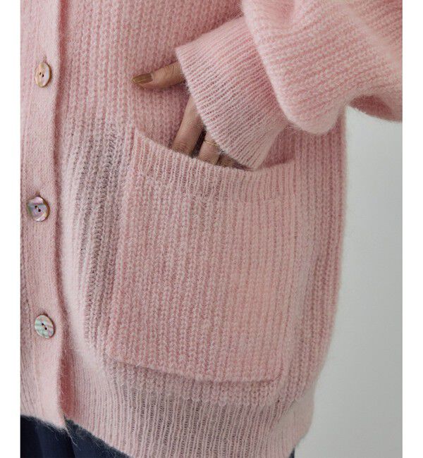 ROPE「スーパーキッドモヘヤVネックカーディガン/イージーケア」|カーディガン|