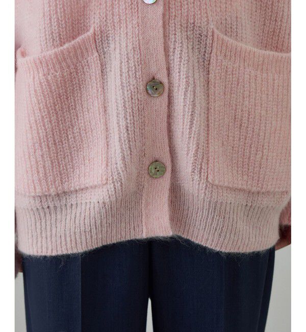 ROPE「スーパーキッドモヘヤVネックカーディガン/イージーケア」|カーディガン|