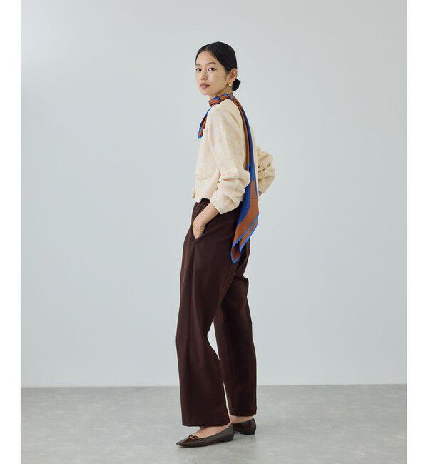 ROPE「ツイードニットショート丈カーディガン/イージーケア」|カーディガン|