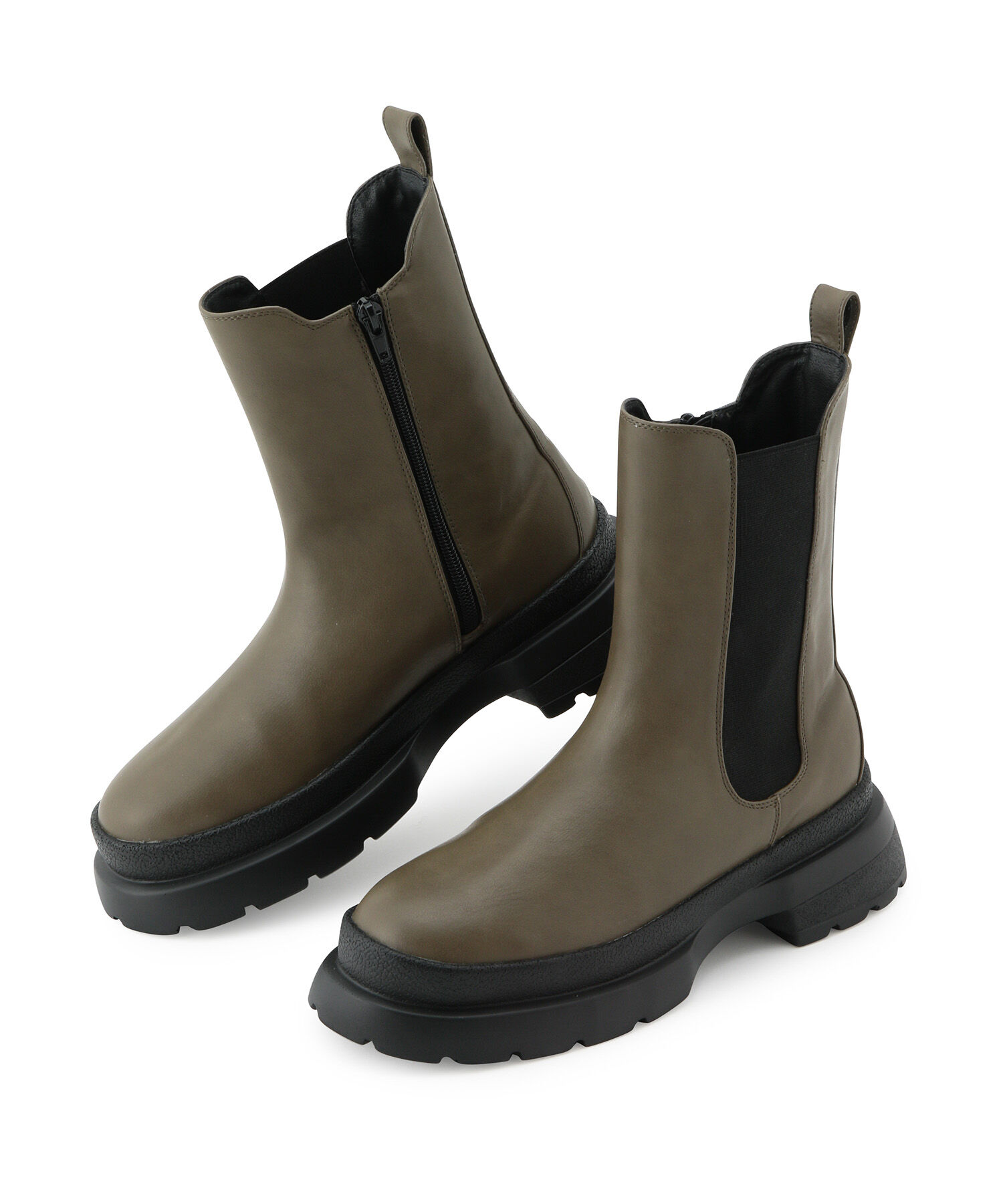 Juze「【新色追加】【軽量】やわらかな履き心地。トラックソールサイドゴアブーツ」|その他|