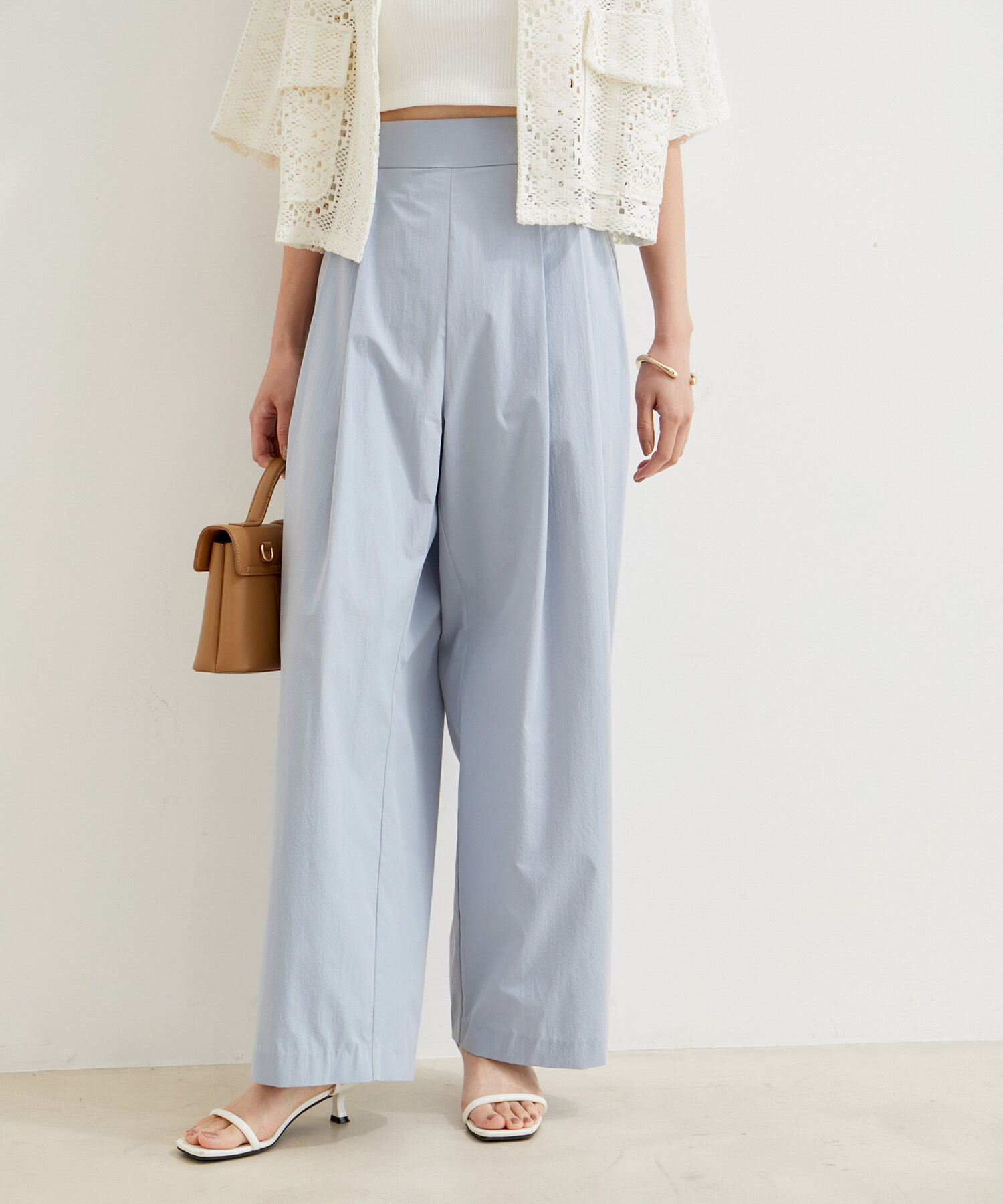 VIS「【洗える】タックギャザーパンツ」|その他|