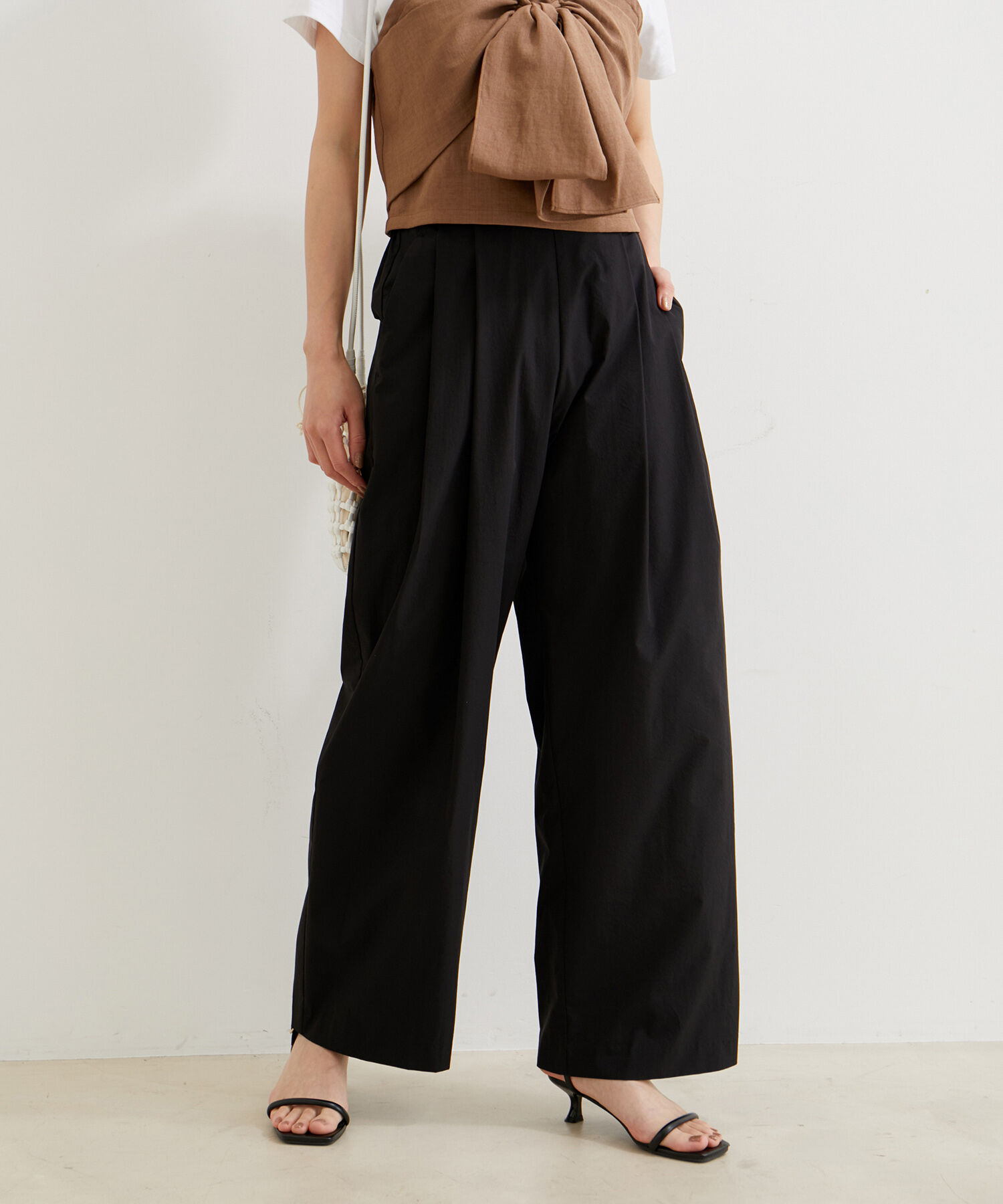 VIS「【洗える】タックギャザーパンツ」|その他|