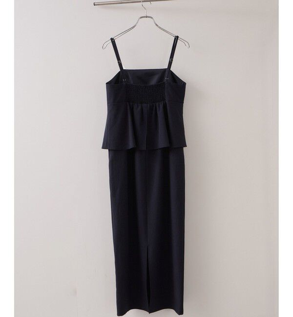 VIS「【WEB限定】美easyコンフォートツイルペプラム切替キャミワンピース/イージーケア・UVケア」|ワンピース|