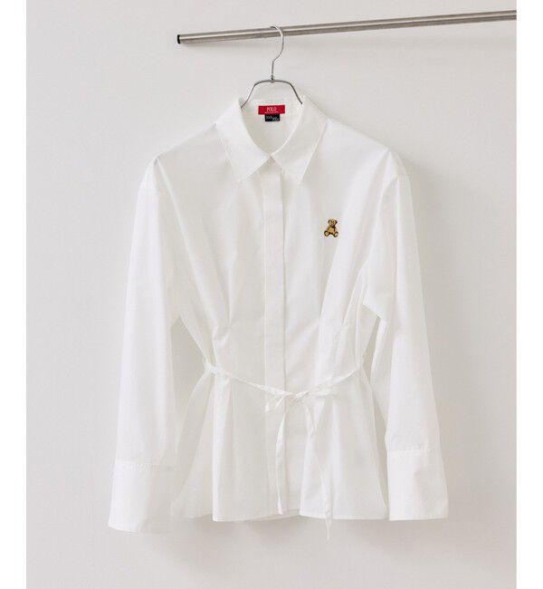 VIS「【POLO BCS】VIS別注ベルト付きウエストタックシャツブラウス」|シャツ・ブラウス|