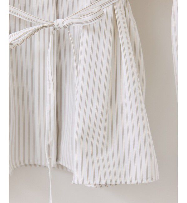 VIS「【POLO BCS】VIS別注ベルト付きウエストタックシャツブラウス」|シャツ・ブラウス|