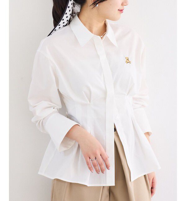 VIS「【POLO BCS】VIS別注ベルト付きウエストタックシャツブラウス」|シャツ・ブラウス|