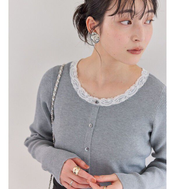 VIS「レーストリムニット」|ニット・セーター|