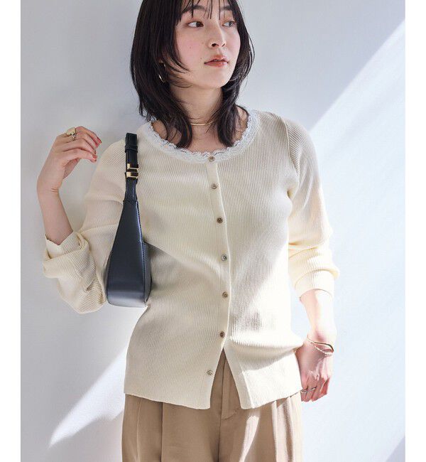 VIS「レーストリムニット」|ニット・セーター|