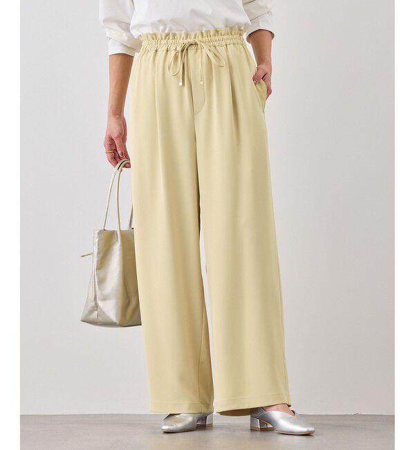 Rope&rsquo;Picnic「ステファニージョグイージーワイドパンツ」|チノ|