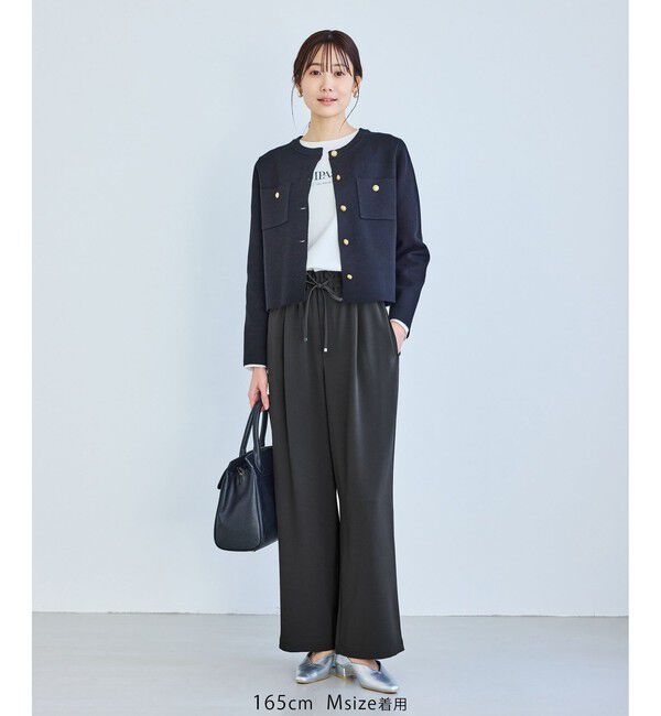 Rope&rsquo;Picnic「ステファニージョグイージーワイドパンツ」|チノ|