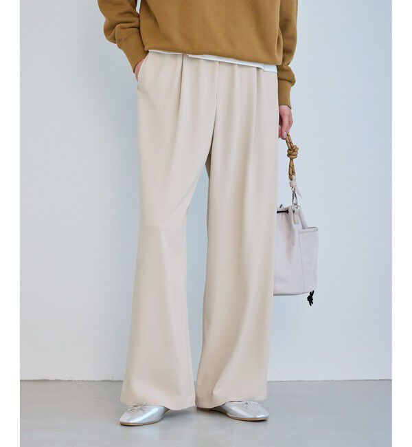 Rope&rsquo;Picnic「ステファニージョグイージーワイドパンツ」|チノ|