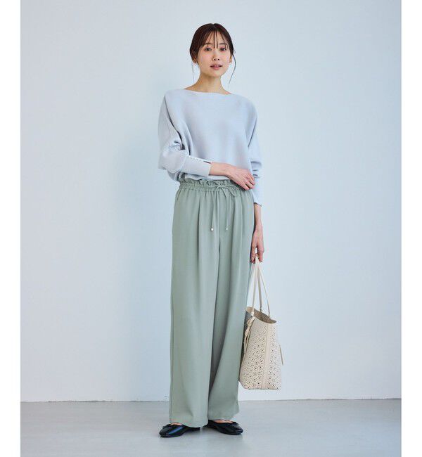 Rope&rsquo;Picnic「ステファニージョグイージーワイドパンツ」|チノ|